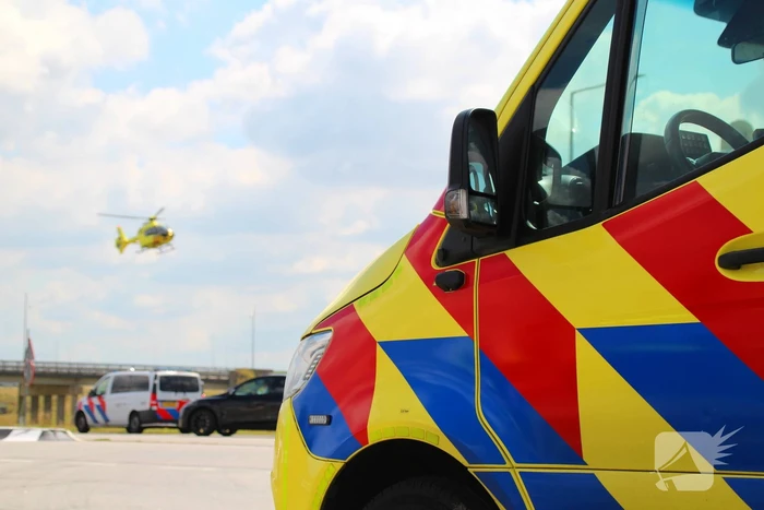 Traumahelikopter ingezet na aanrijding