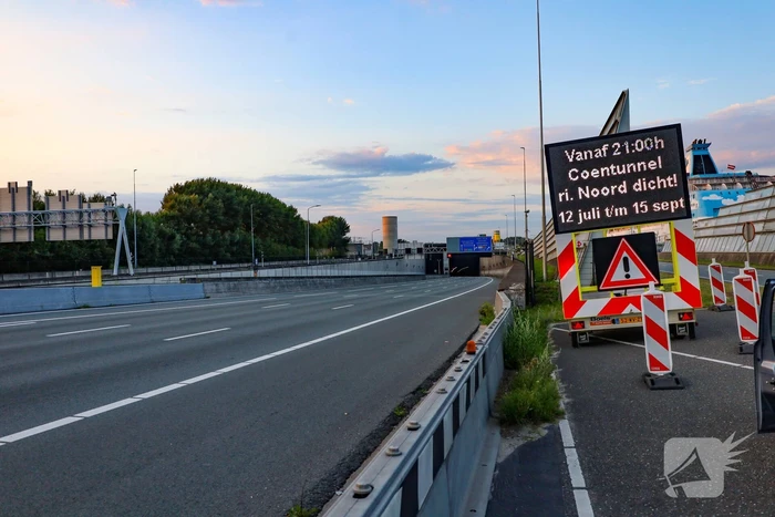 Coentunnel langdurig dicht wegens onderhoud