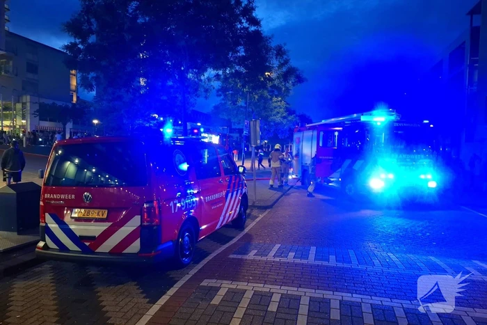 Brandmelding in supermarkt