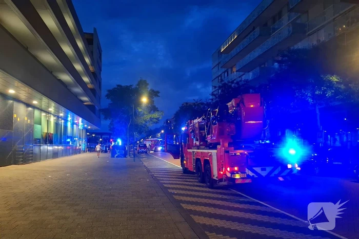Brandmelding in supermarkt