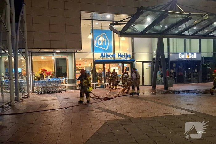 Brandmelding in supermarkt