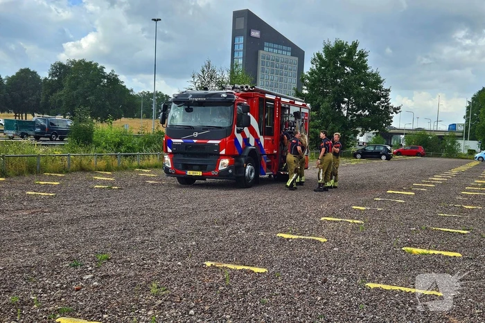 Bermbrand veroorzaakt verkeershinder