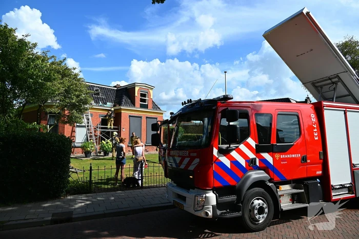 Werkzaamheden met brander leidt tot dakbrand