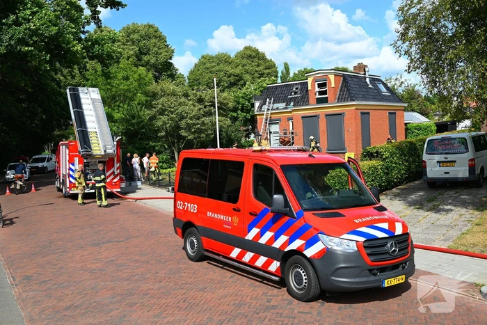 Werkzaamheden met brander leidt tot dakbrand
