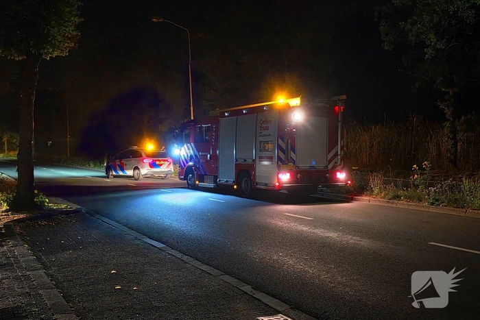 Vuurwerk veroorzaakt brand in berm