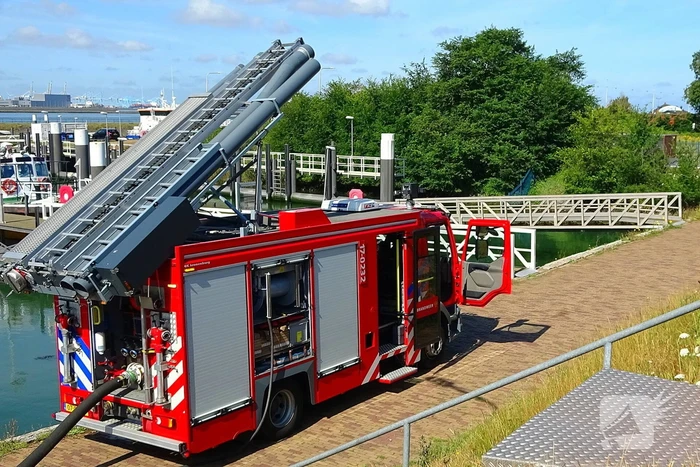 Generatorbrand op patrouillevaartuig