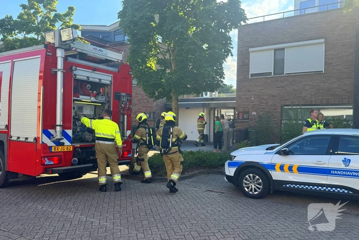 Woningbrand in de vooravond