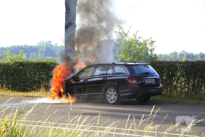 Autobrand verwoest voertuig