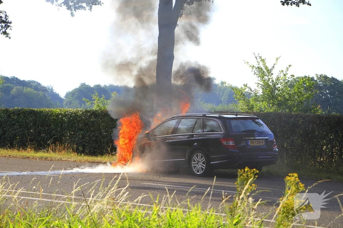 Autobrand verwoest voertuig