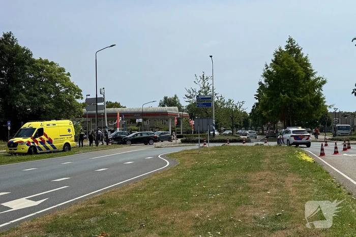 Lichtgewonde bij aanrijding op kruising