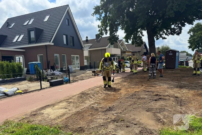 Brandweer ingezet voor gaslekkage in tuin