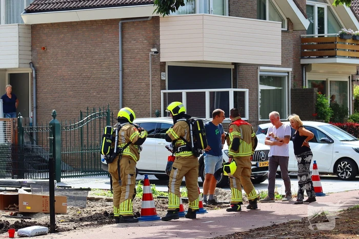 Brandweer ingezet voor gaslekkage in tuin