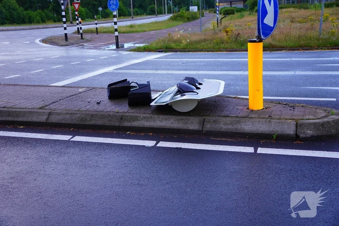 Auto klapt op verkeerslicht