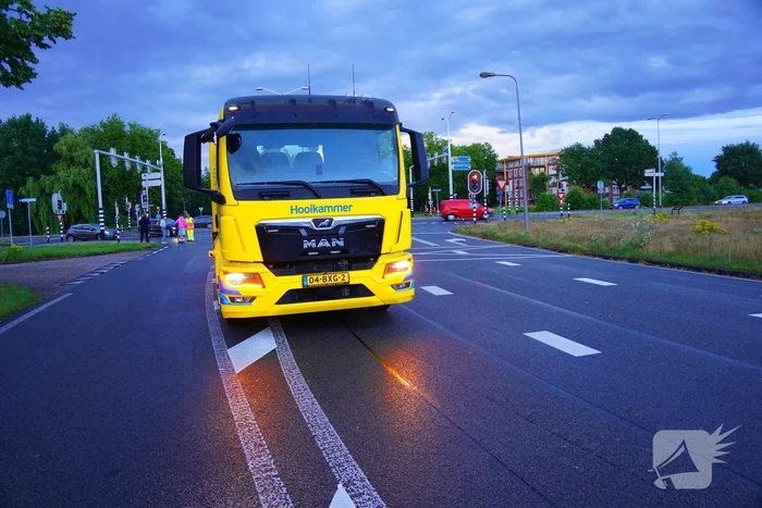 Auto klapt op verkeerslicht