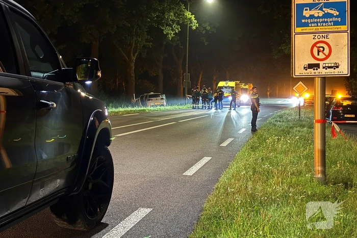 Bestuurder overleden bij eenzijdig ongeval