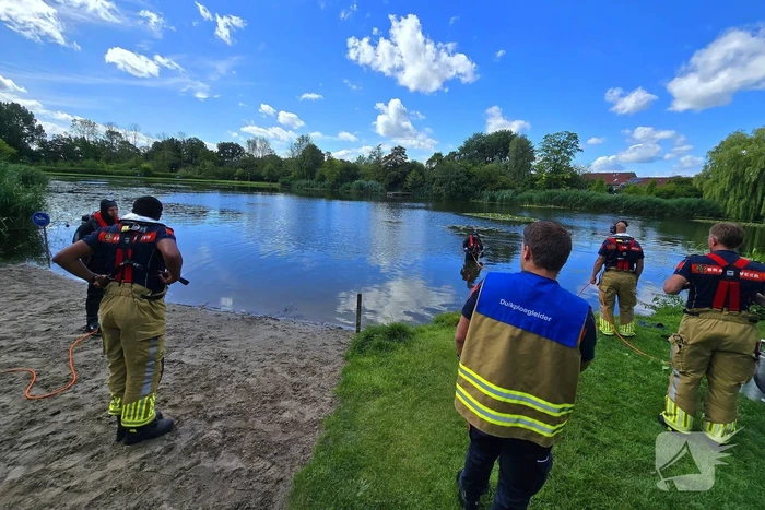Grote inzet bij waterincident