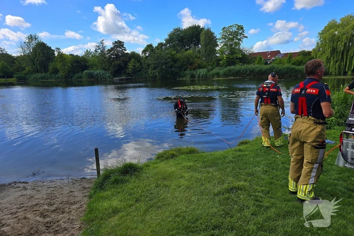 Grote inzet bij waterincident