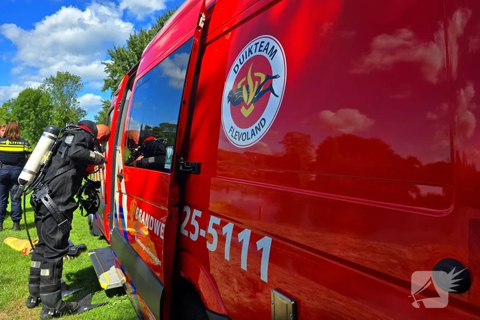 Grote inzet bij waterincident