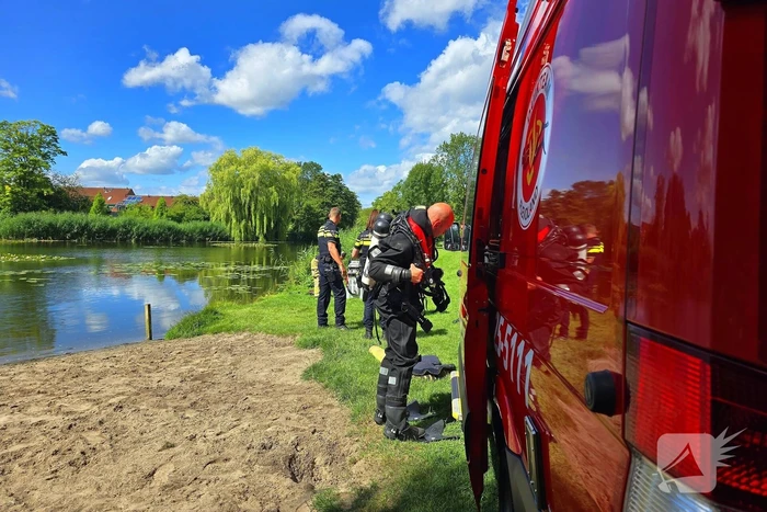 Grote inzet bij waterincident
