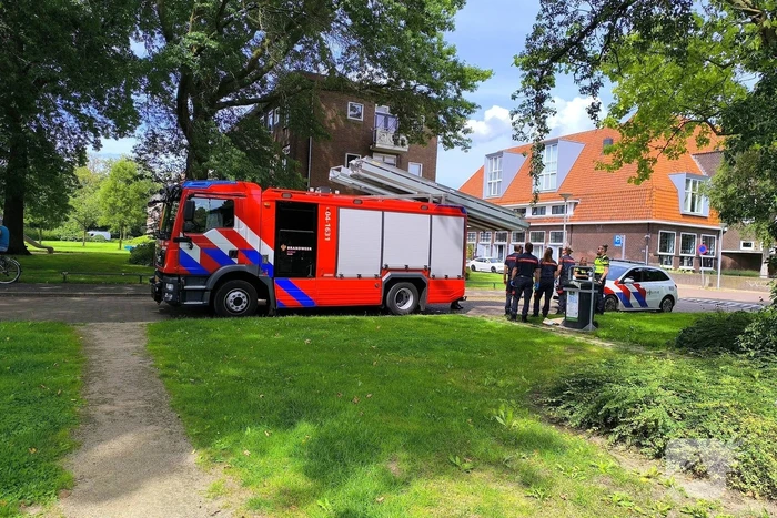 Brandweer redt jongen uit net