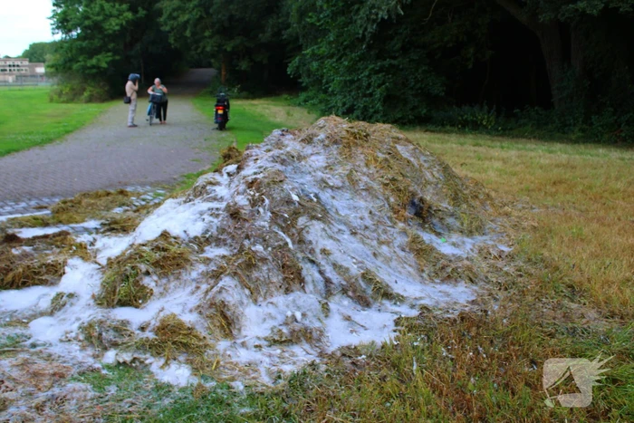 Droog gras veroorzaakt buitenbrand