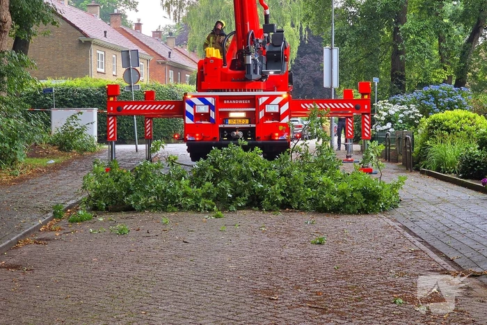 stormschade leidt tot ingrijpen brandweer