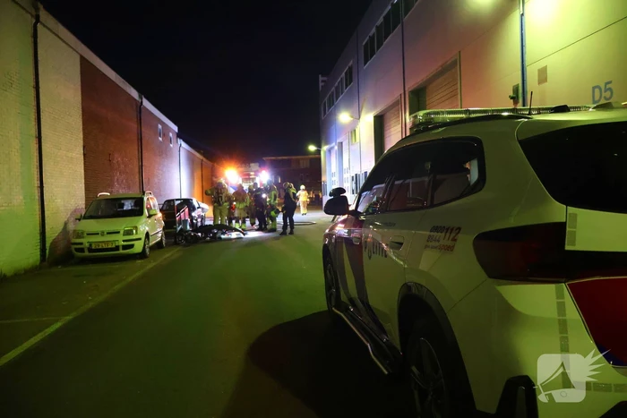 Alerte bewoner meldt vlammen vanaf industrieterrein