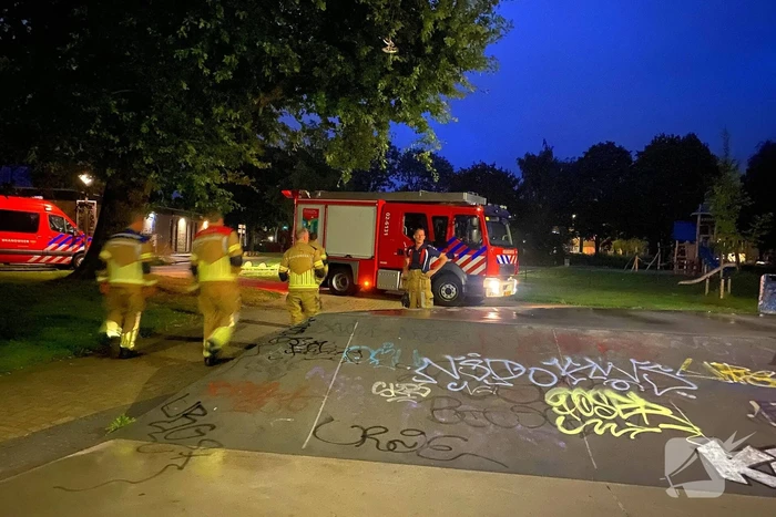 Skatebaan getroffen door brand