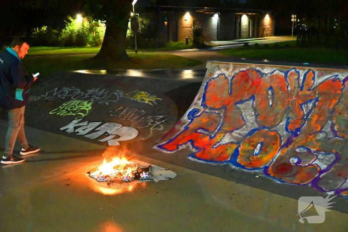 Skatebaan getroffen door brand