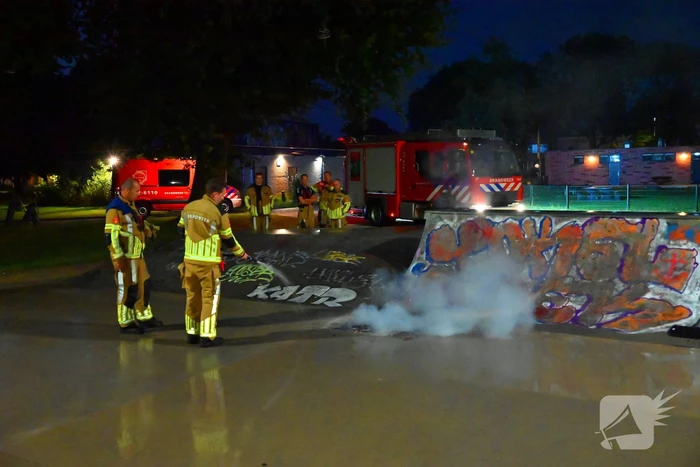 Skatebaan getroffen door brand