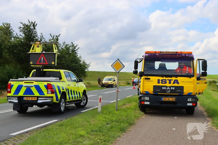 Kop-staartbotsing zonder slachtoffers