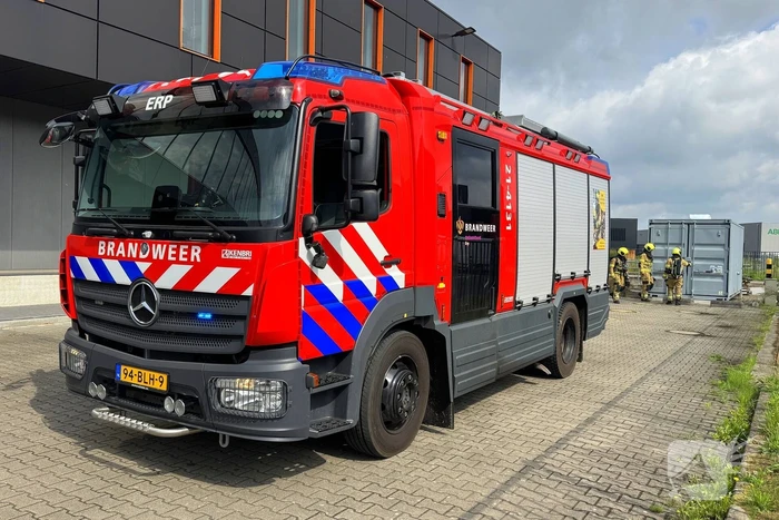 Brand in accucontainer vereist inzet brandweer