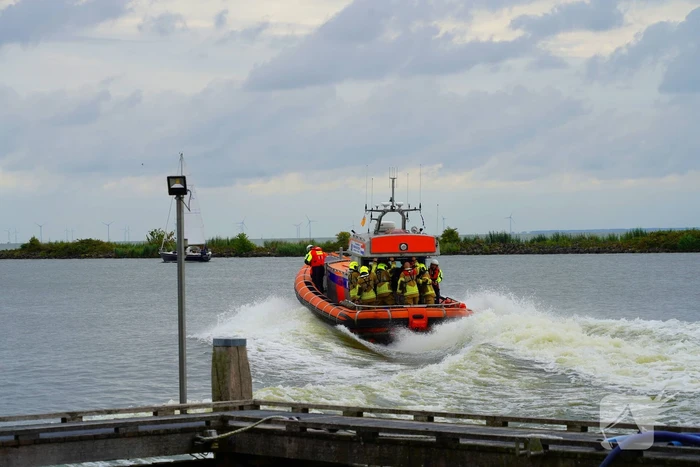Reddingsoperatie op het water