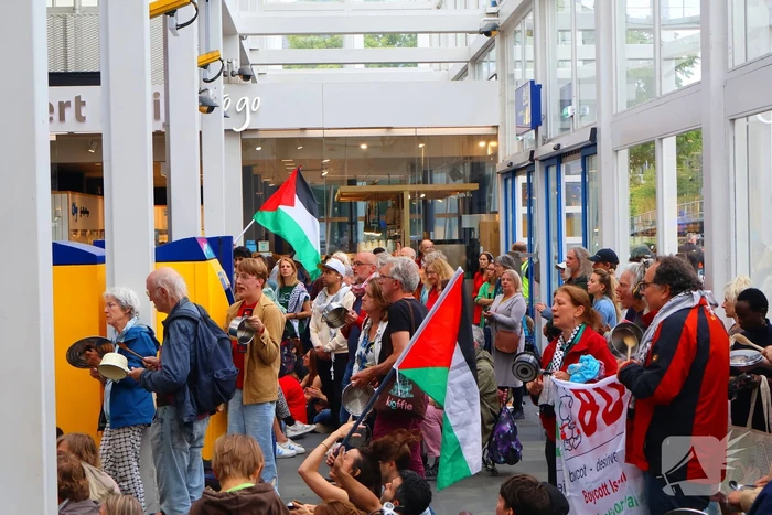 Demonstratie tegen uithongering in Gaza