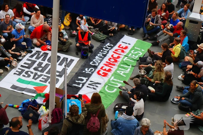 Demonstratie tegen uithongering in Gaza