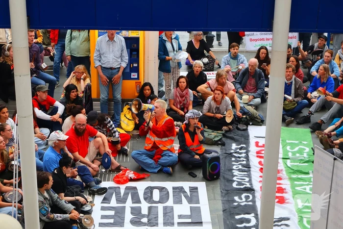 Demonstratie tegen uithongering in Gaza