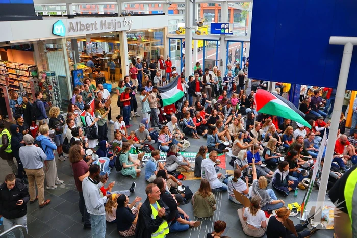 Demonstratie tegen uithongering in Gaza