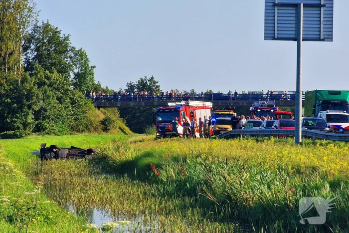 Meerdere slachtoffer bij auto te water