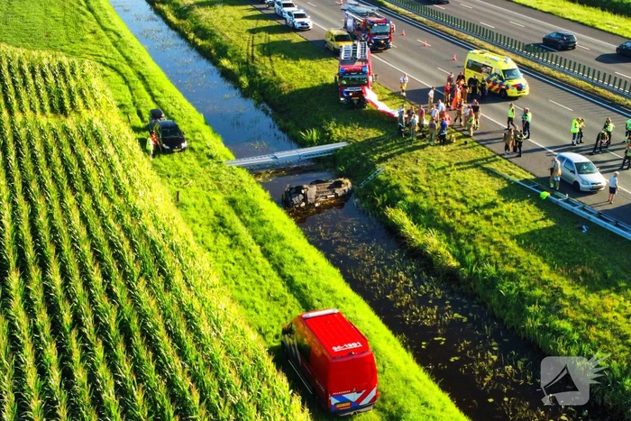 Meerdere slachtoffer bij auto te water