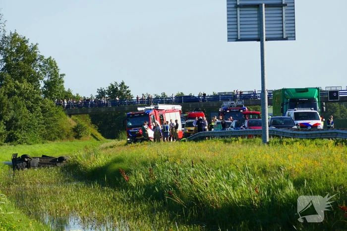 Meerdere slachtoffer bij auto te water