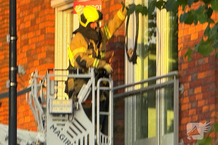 Brandweer bevrijdt duif uit benarde situatie