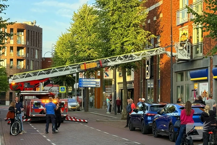 Brandweer bevrijdt duif uit benarde situatie