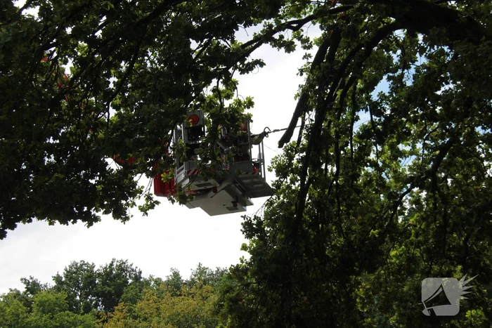 Provinciale weg deels afgesloten door stormschade
