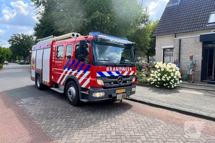 Wasdroger in brand, niemand gewond