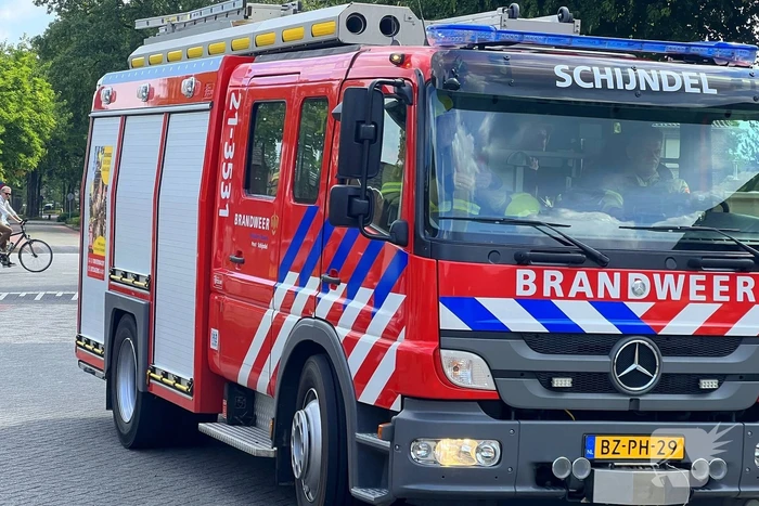 Wasdroger in brand, niemand gewond