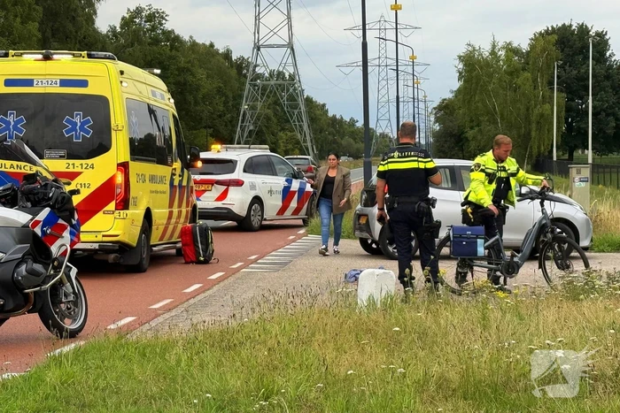 Fietser gewond na aanrijding met auto