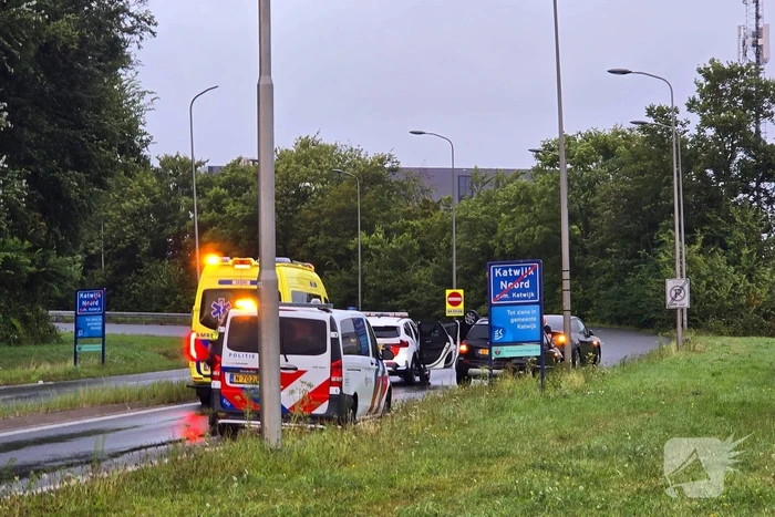 Auto uit de bocht bij ongeval