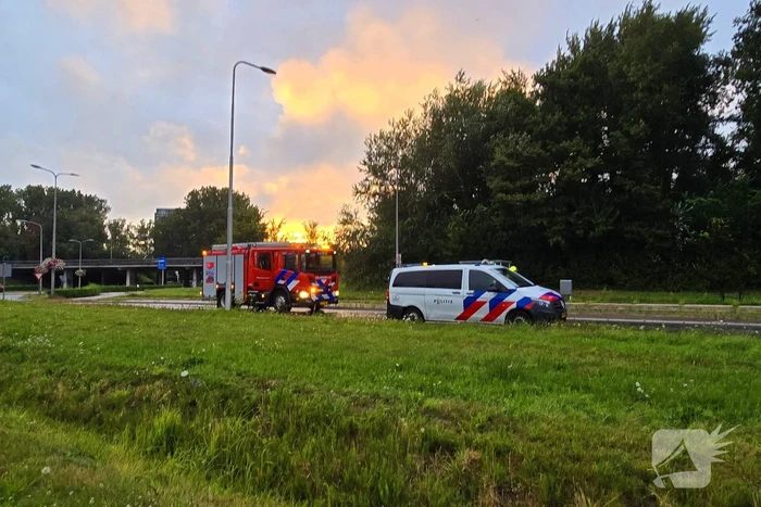 Auto uit de bocht bij ongeval