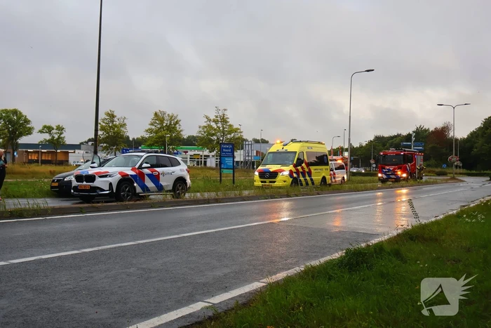 Auto uit de bocht bij ongeval