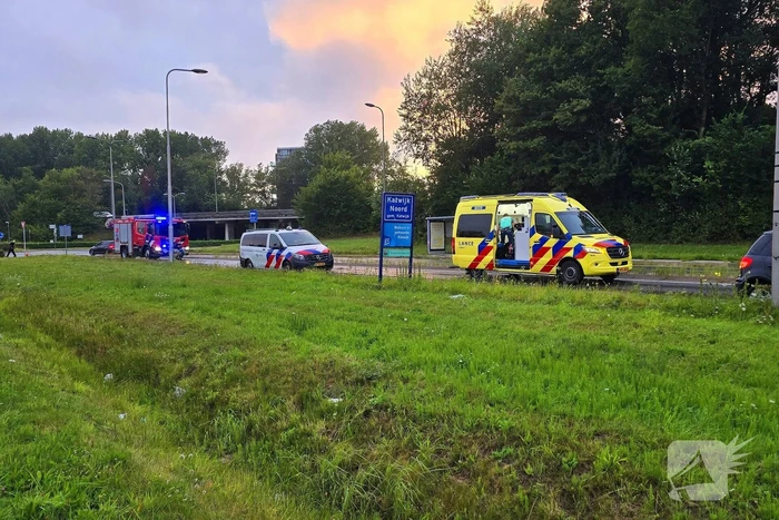 Auto uit de bocht bij ongeval